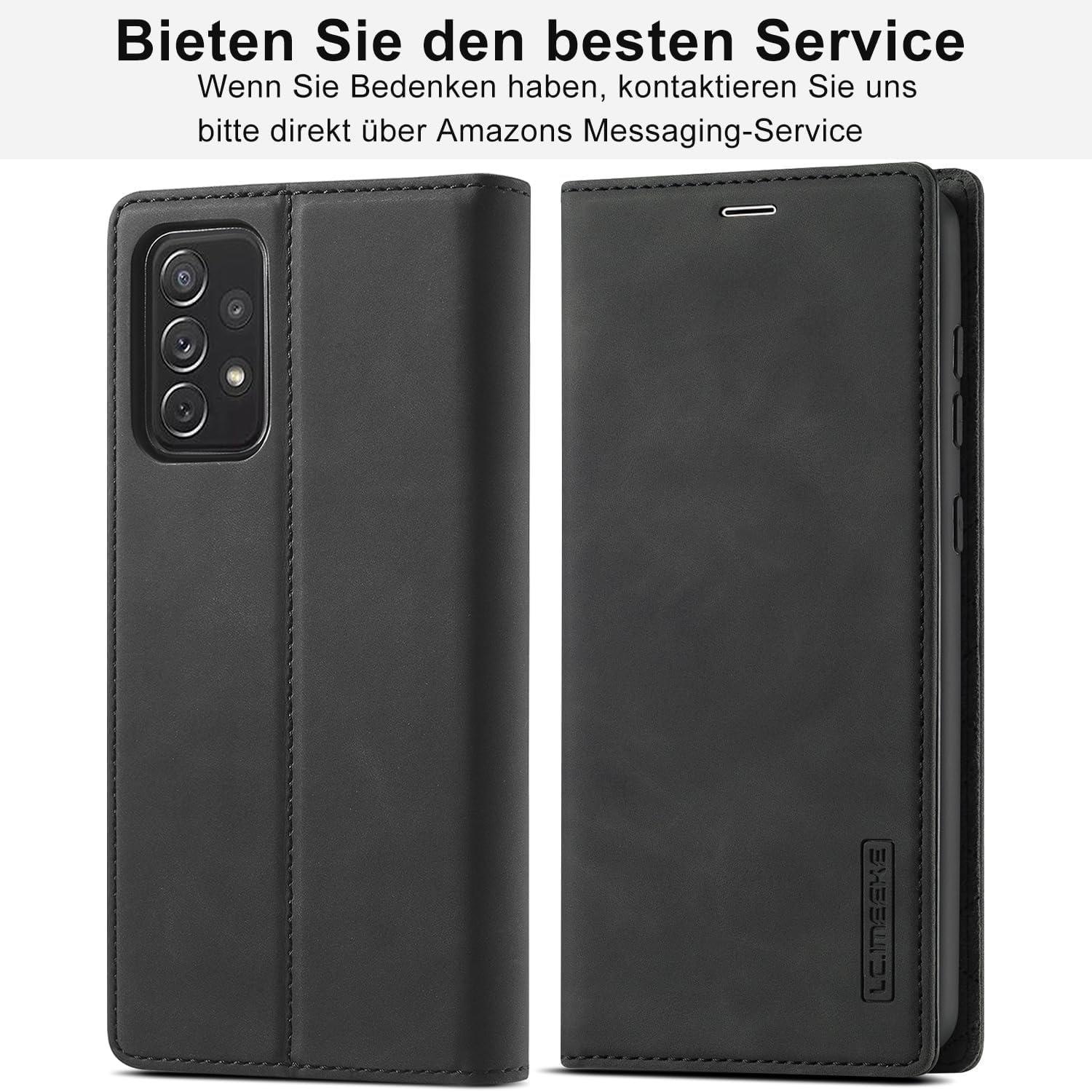 Samsung Galaxy A32 5G Hülle Leder Schutzhülle Klappbar Wallet Magnetisch