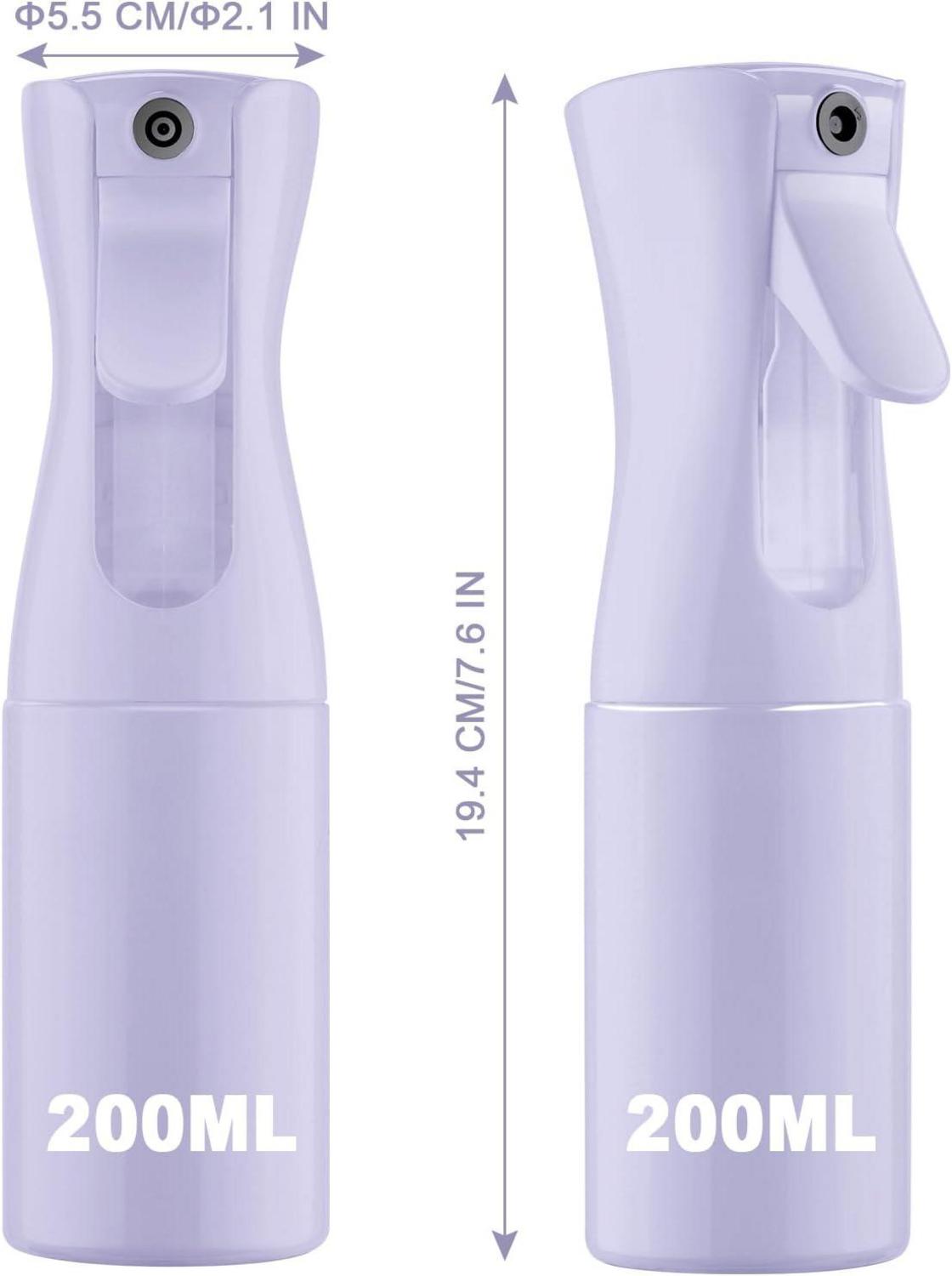 URAQT Sprühflasche 200ml Zerstäuber Haare Salon Wasserspray Lila