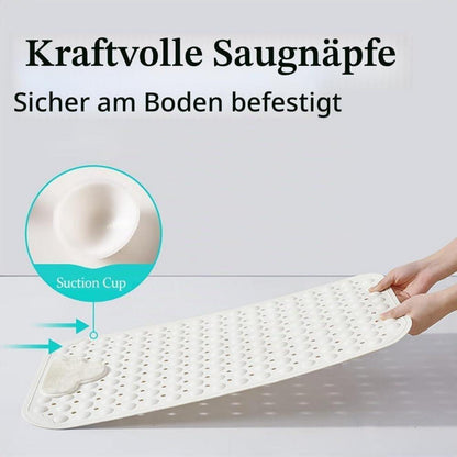 Rutschfeste Duschmatte 120x80cm mit Fußbürsten-Zone