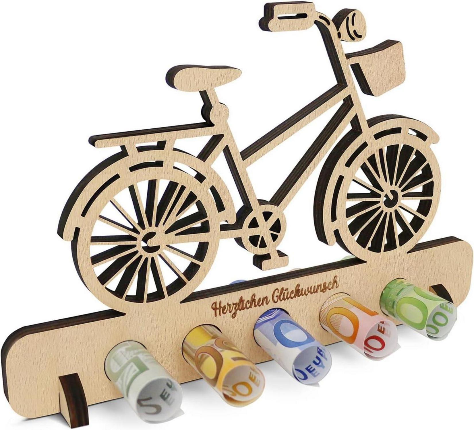 Deko Geldgeschenke Fahrrad Holz Kreative Geschenke für Männer und