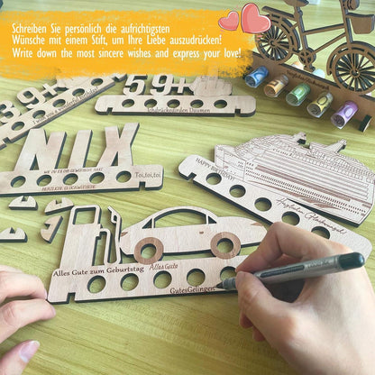 Deko Geldgeschenke Fahrrad Holz Kreative Geschenke für Männer und