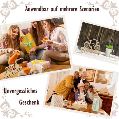 Geldgeschenke Geburtstag Fahrrad Deko Holz Frauen Männer Kasse