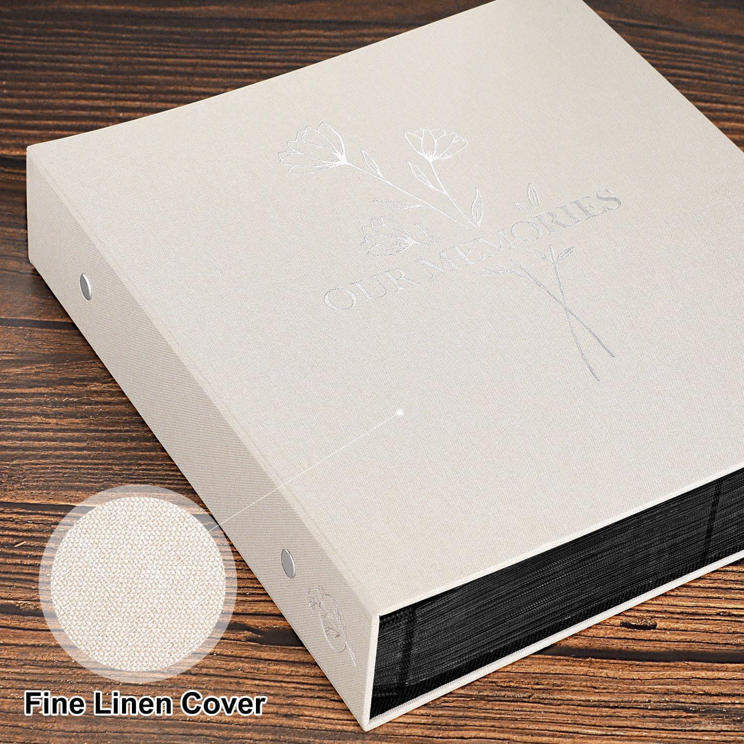 Fotoalbum 10x15 600 Leinen Einstecken Einsteckalbum Beige