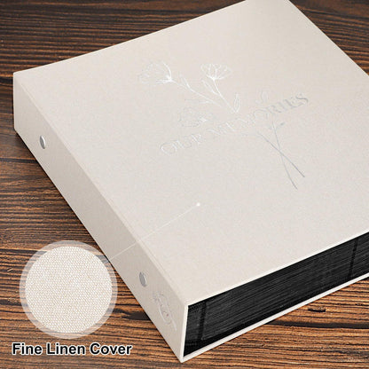Fotoalbum 10x15 600 Leinen Einstecken Einsteckalbum Beige