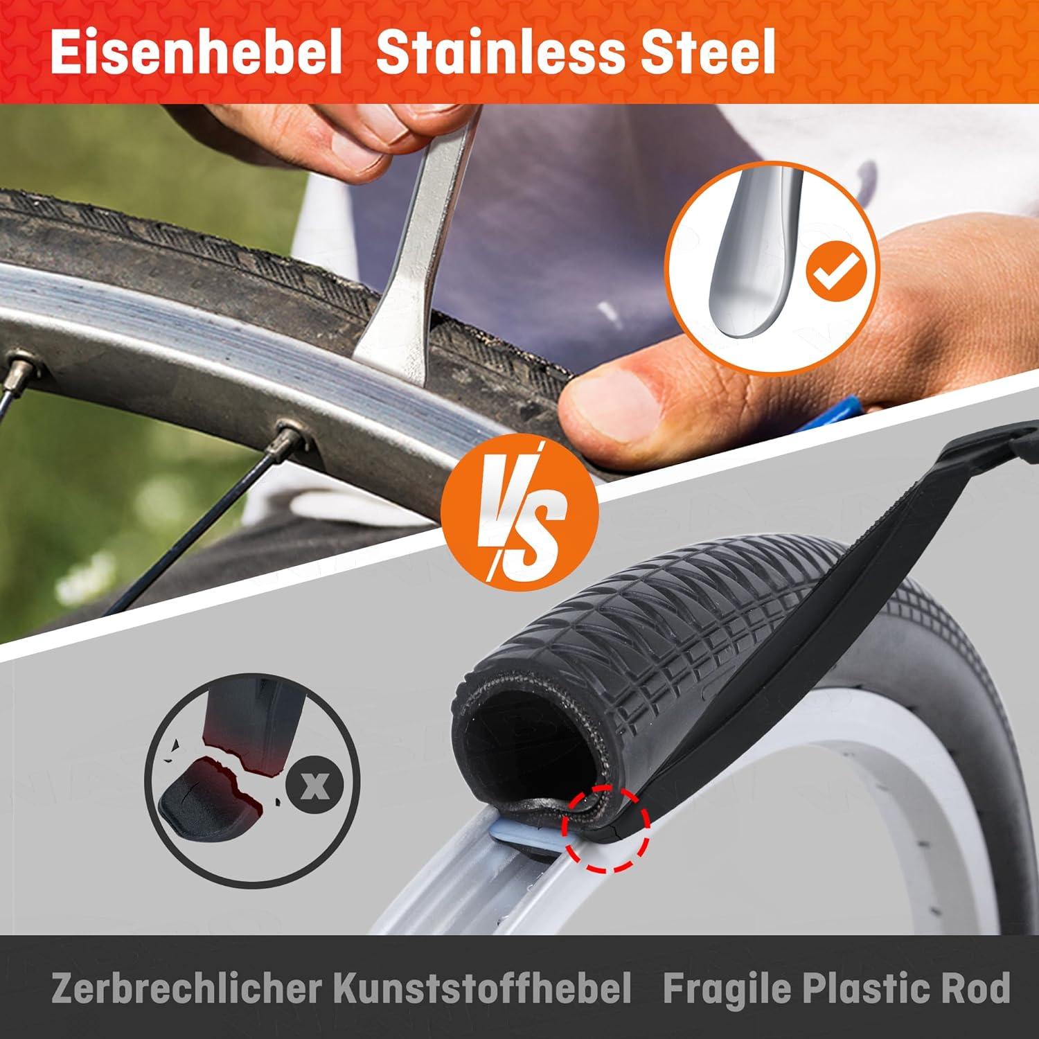 Flickzeug Fahrrad Reparaturset mit Reifenreparaturkleber