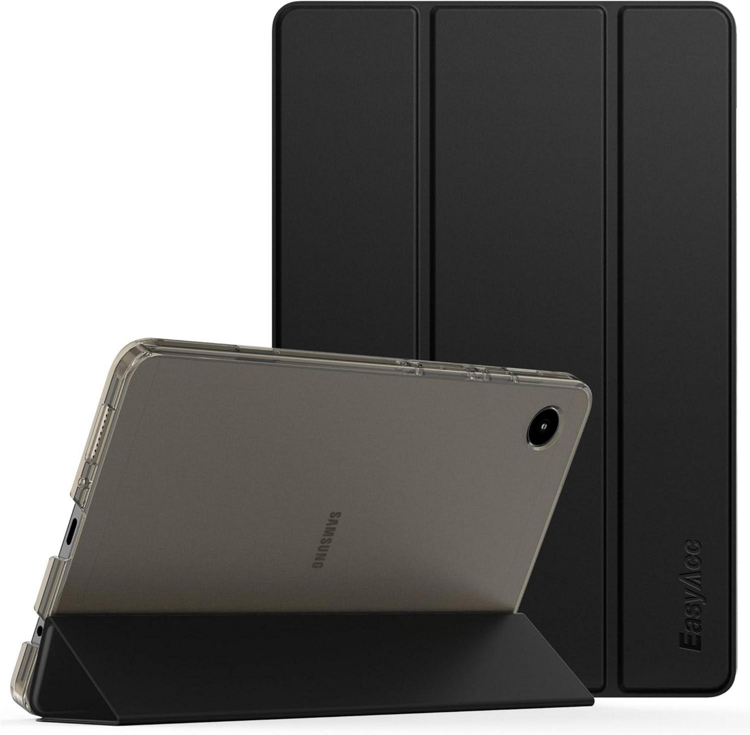Schwarze PU Lederhülle für Samsung Galaxy Tab A9 8.7 Zoll