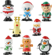 Weihnachts-Aufziehspielzeug Uhrwerk Lauf Springspielzeug 8 Stück