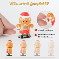 Weihnachts-Aufziehspielzeug 12 Stück Uhrwerk Lauf Springspielzeug
