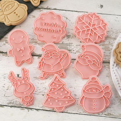 MIUTME 3D Ausstechförmchen Weihnachten 9 Stück Set - Plätzchen Backen Küche Zubehör