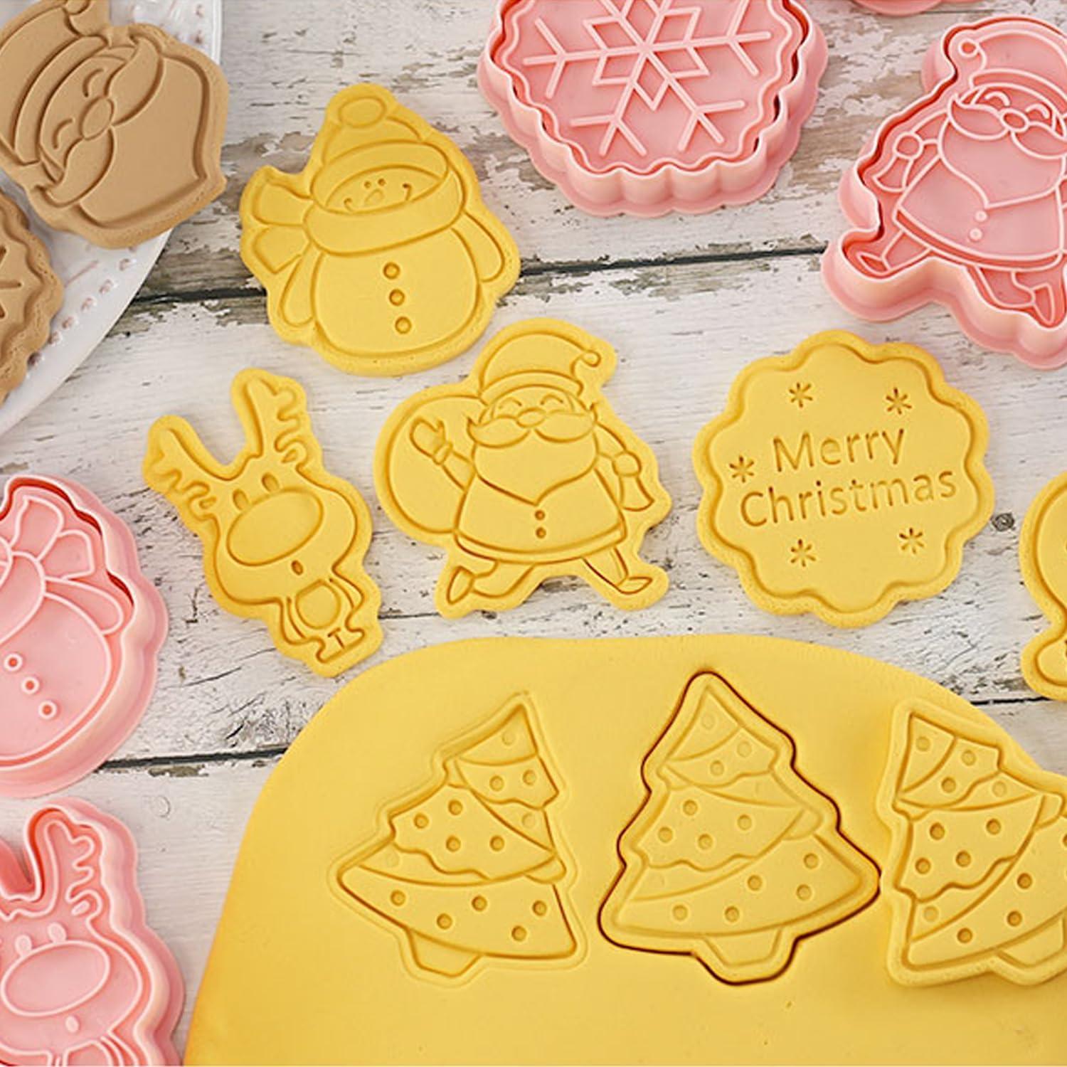 Ausstechförmchen Weihnachten 3D Set 8-teilig Küchen Backzubehör