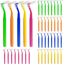 40er Pack Interdentalbürsten L-Förmig Rutschfester Griff