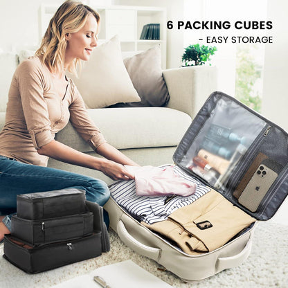 Großer Damen Rucksack mit Schuhfach und Laptopfach 17 Zoll