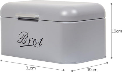 Theo&Cleo Brotkasten aus Metall, Große