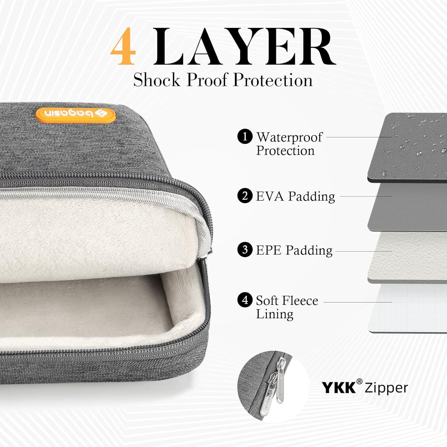 Schutzhülle Laptop 14 14,5 Zoll Sleeve MacBook Air 15 Grau