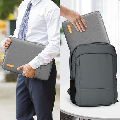 Laptophülle 14-15 Zoll Sleeve MacBook Air 15 Grau YKK-Reißverschlüsse