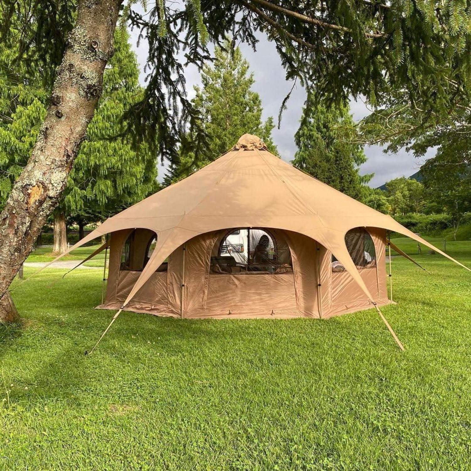 Tipi Zelt Baumwolle 6-8 Personen Canvas Großes Glamping Zelt – Luxus-Kollektion
