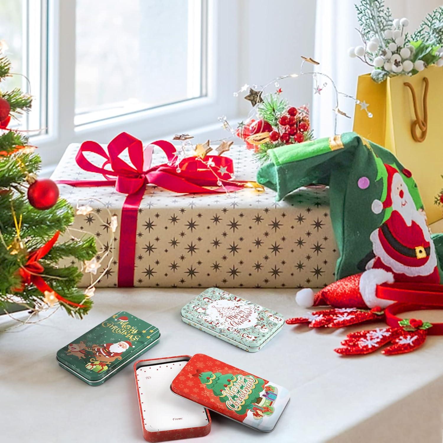 6er Weihnachten Blechdose mit Deckel Metalldose Geschenkbox Kleine