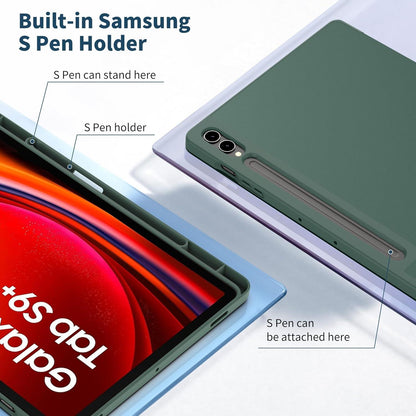 Hülle für Samsung Galaxy Tab S9 FE+ 12,4 Zoll 2023 mit S Pen Halter