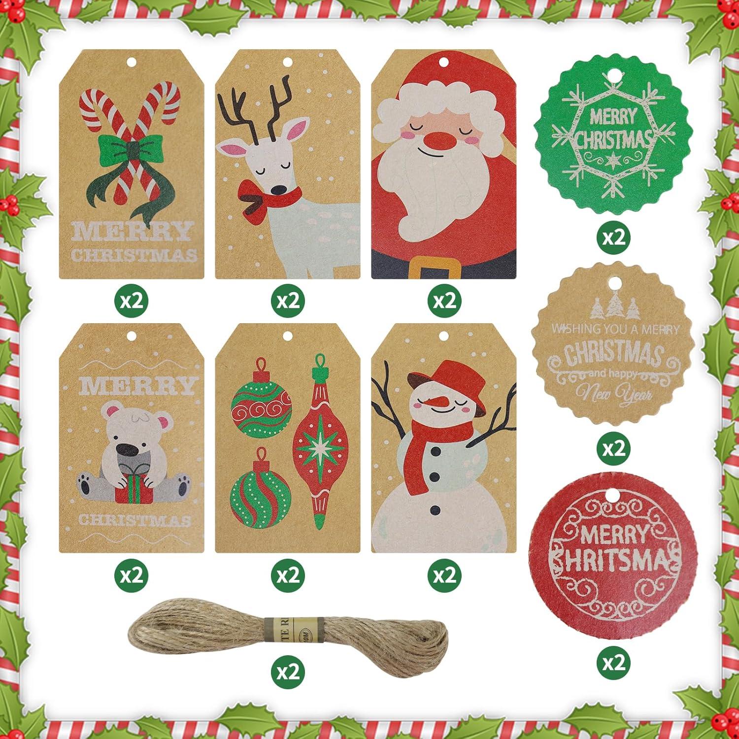 12 Blatt Weihnachtsgeschenkpapier Hochwertiges Kraftpapier 50x70 cm