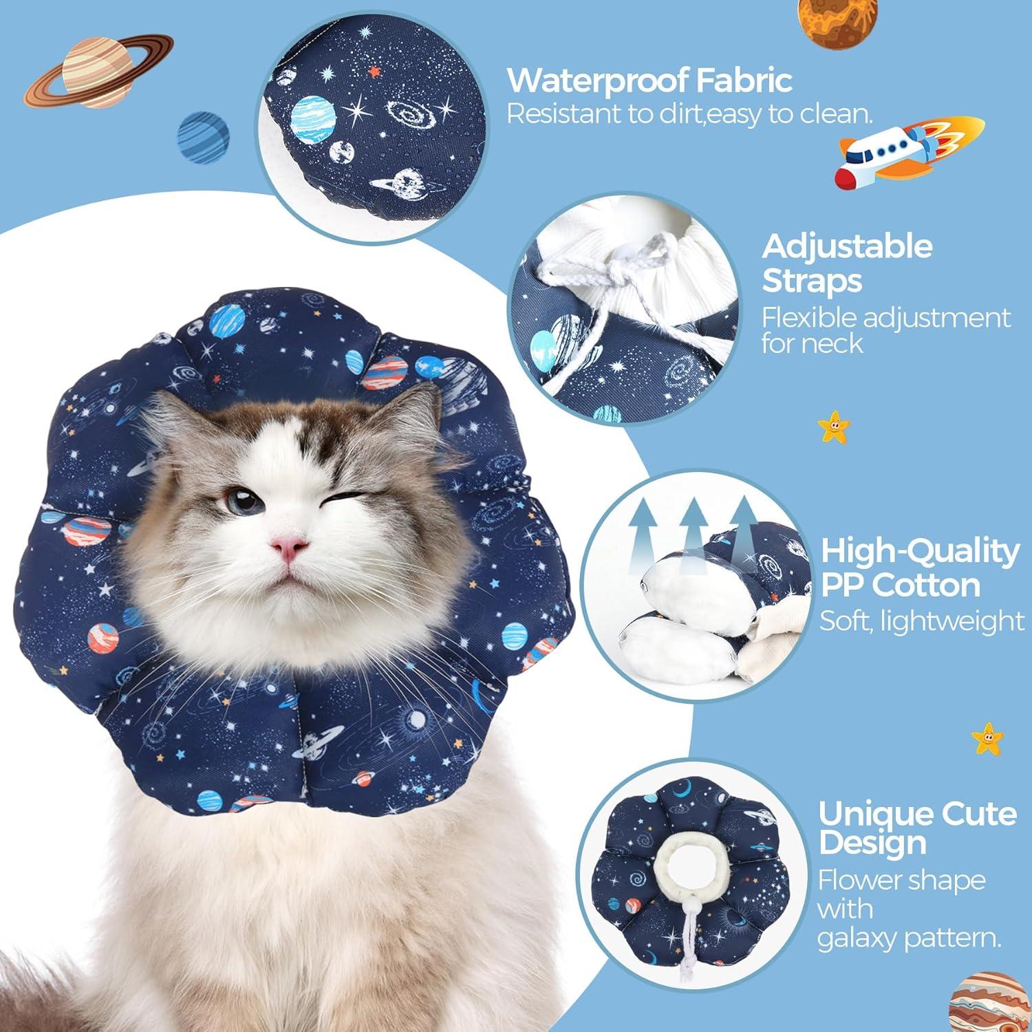 ComSaf Halskrause Katze Weich verstellbar M 16,5-25,4 cm