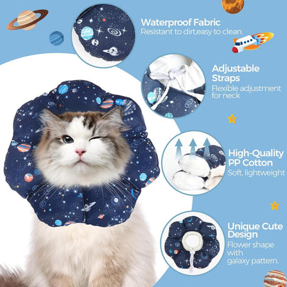ComSaf Halskrause Katze Weich verstellbar M 16,5-25,4 cm
