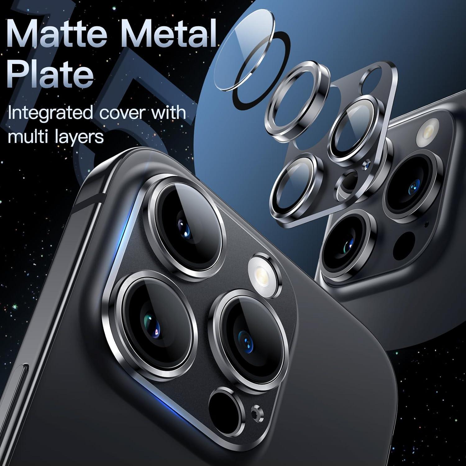 Kameraschutz für iPhone 14 Pro und Pro Max, 9H Glas, Vollabdeckung