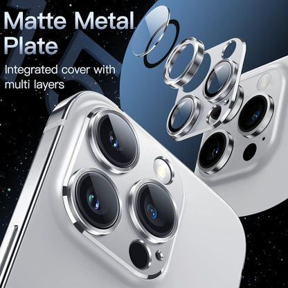 Kameraschutz iPhone 14 Pro 6,1 Zoll 14 Pro Max 6,7 Zoll 9H Glas Silber