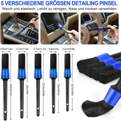 Auto Reinigungsset 20-teilig Autopflege Innenraum Außenraum