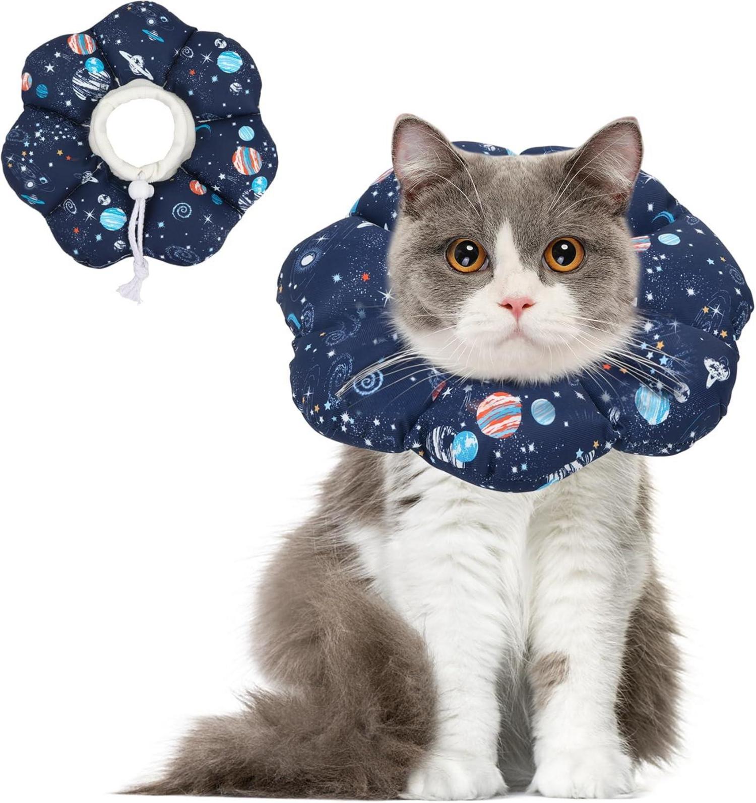 Halskrause Katze Weich Schützend Verstellbar Leicht Behindert Sicht