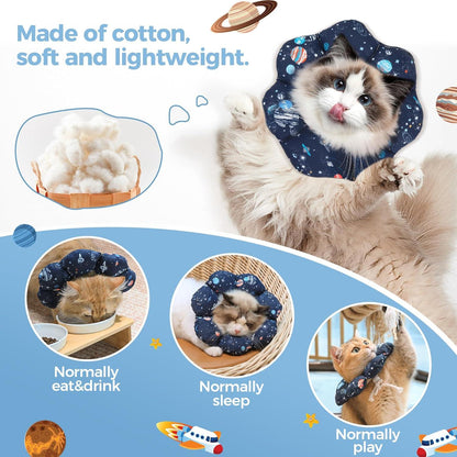 Verstellbare Halskrause für kleine Katzen | S (14-22,8