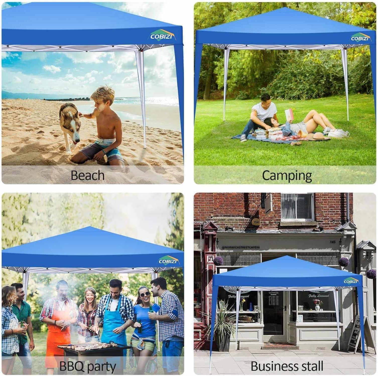 COBIZI Pavillon 3x3 Faltpavillon Wasserdicht UV-Schutz