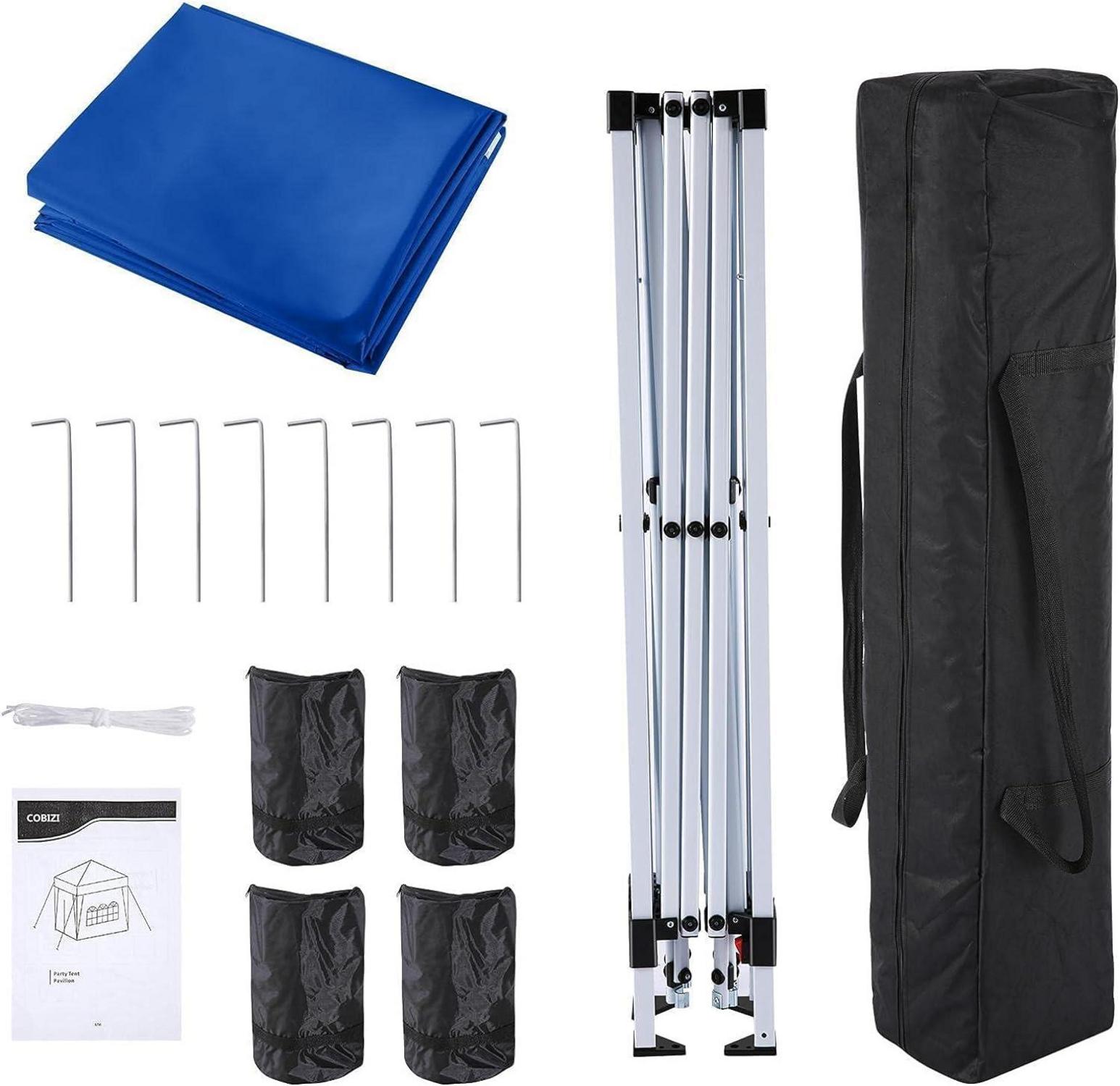 Pavillon 3x3 Wasserdicht Stabil UV-Schutz 50+ für Camping Strand