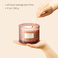 Große Sandelholz-Rosé Aroma-Kerze 340g 2-Docht-Soja Kerze