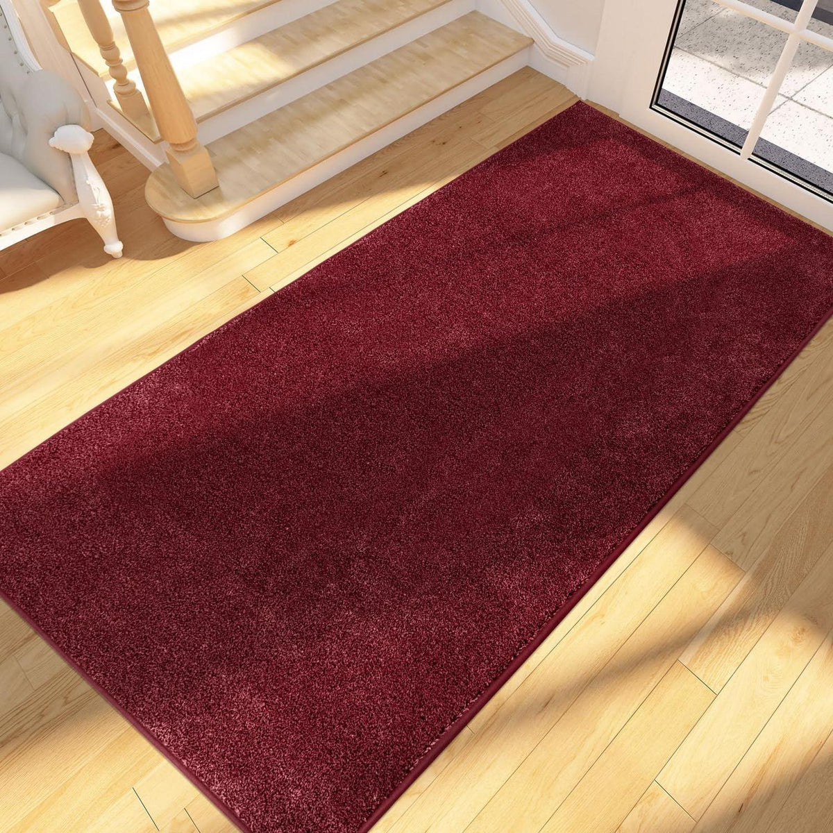 Rotter Läufer Teppich 80x178 cm – Schmutzfangmatte Innen