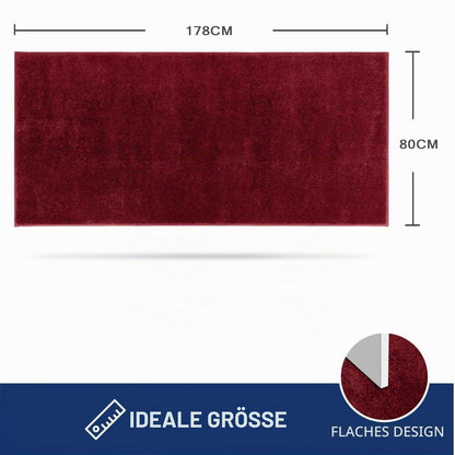 Rotter Läufer Teppich 80x178 cm – Schmutzfangmatte Innen