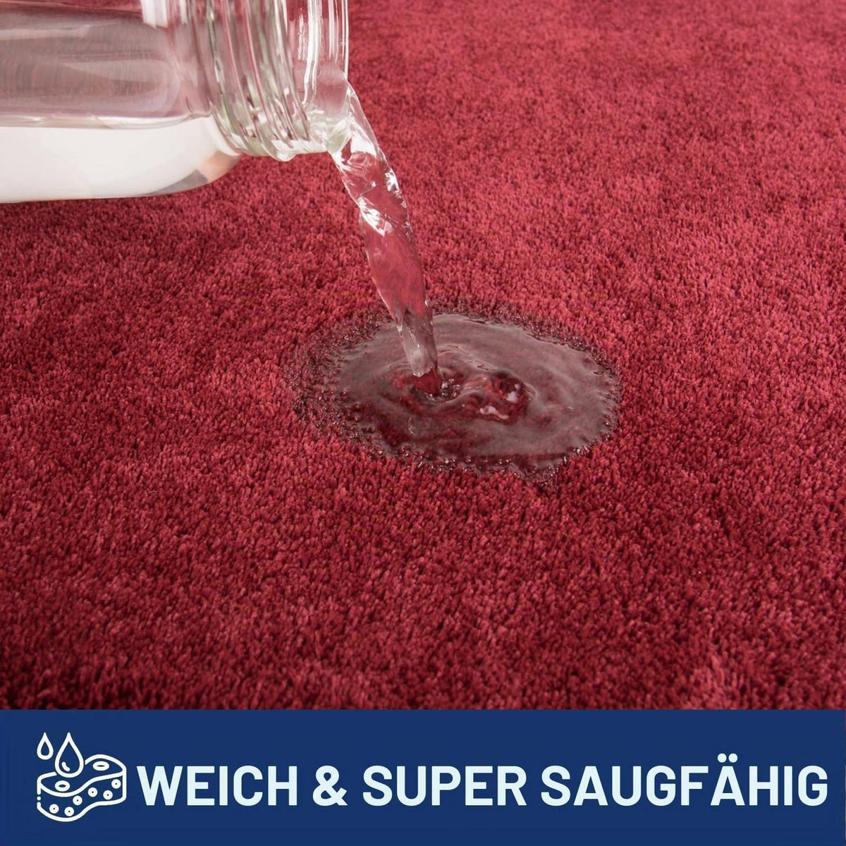 Rotter Läufer Teppich 80x178 cm – Schmutzfangmatte Innen
