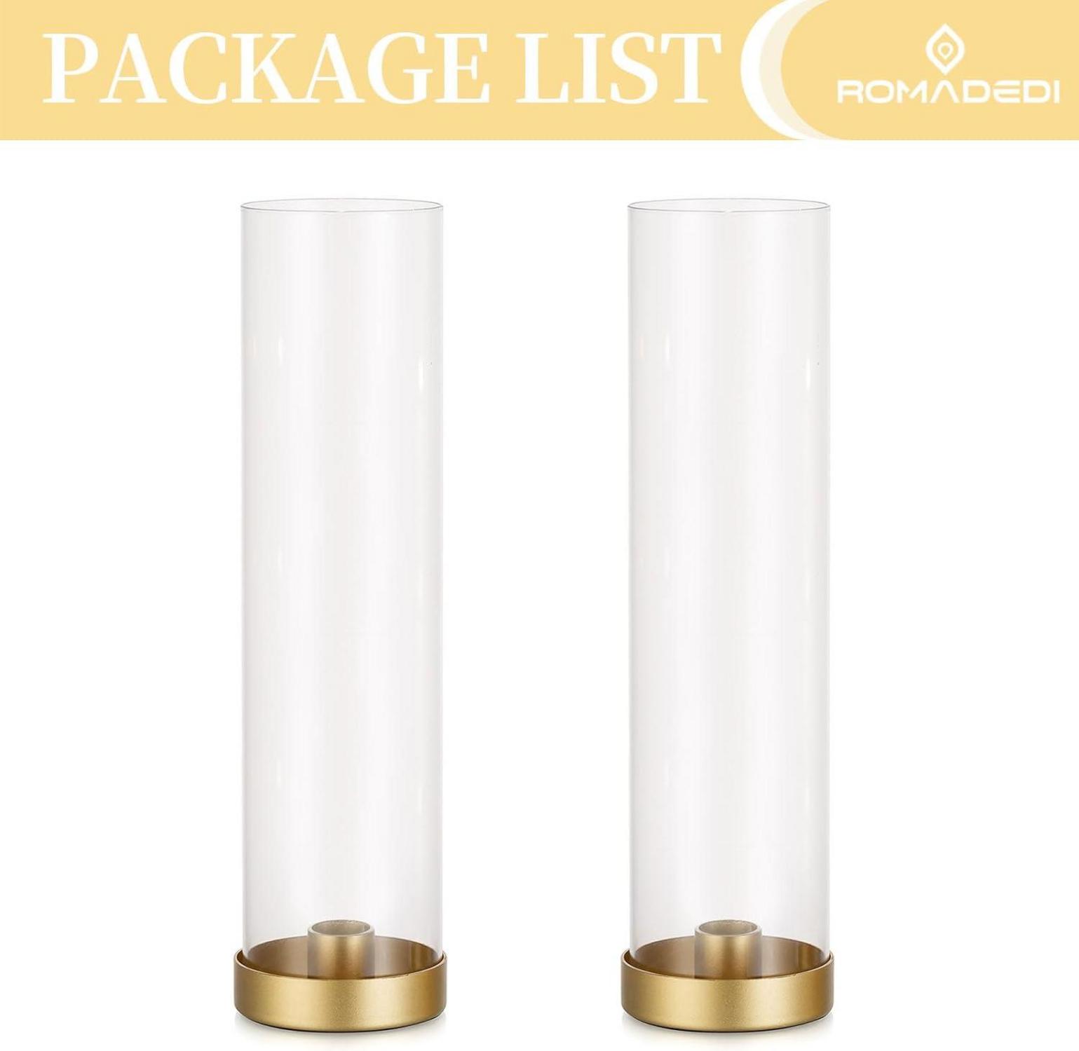 Gold Kerzenständer Hochzeit Party Tisch Deko 2er Set