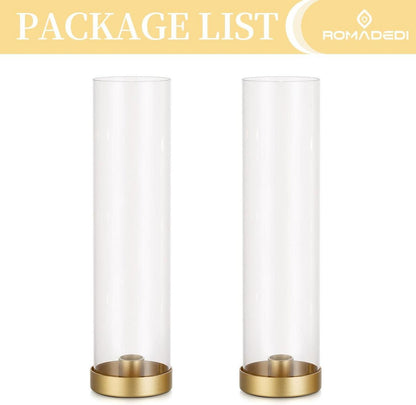 Gold Kerzenständer Hochzeit Party Tisch Deko 2er Set