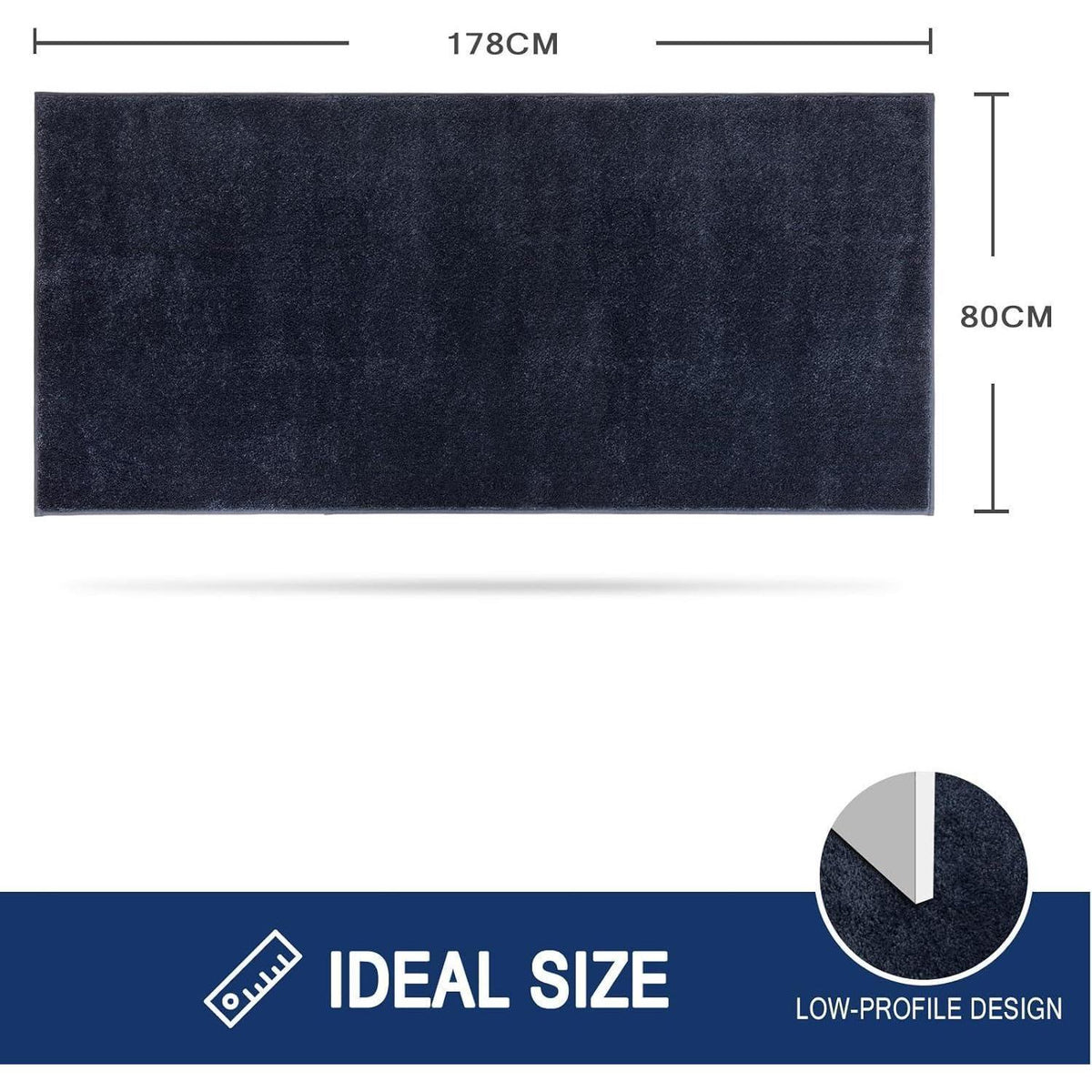 Schmutzfangmatte Lang 80x178 cm – Rutschfest & Waschbar