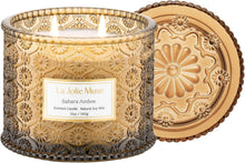 Sahara-Ambra-Kerze, Aroma-Kerzen für Zuhause, 2-Docht-Soja-Kerze