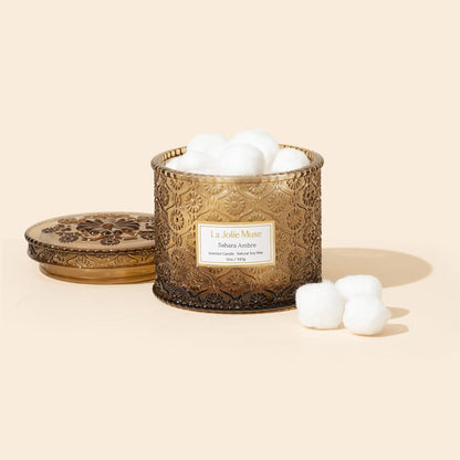 LA JOLIE MUSE Sahara-Ambra Duftkerze 2-Docht-Soja-Kerze 340g