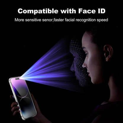 Tentoki iPhone 14 Pro 6,1 Zoll Sichtschutz Anti-Spionage 9H