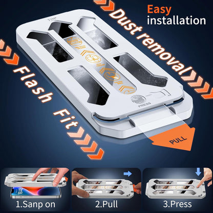 Tentoki iPhone 13/13 Pro/14 Privatsphäre Panzerglas 6,1 Zoll 2 Stück