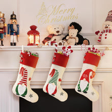 Weihnachtsstrumpf Set 3D Weihnachtsmann Dekoration 45cm hängende