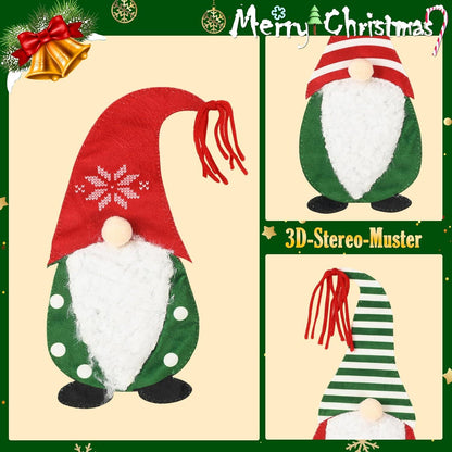 Weihnachtsstrumpf Set 3D Weihnachtsmann Dekoration 45cm hängende