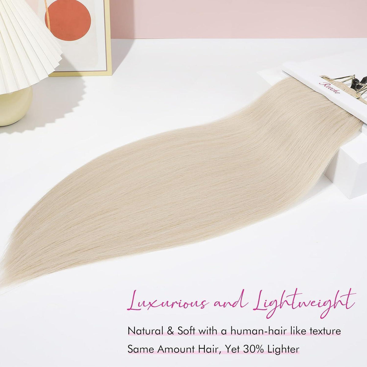 Clip-in Haarverlängerung Hellblond 61cm – 11-teiliges Set