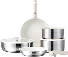 9-teiliges Carote Edelstahl Pfannen- & Töpfe-Set mit abnehmbaren