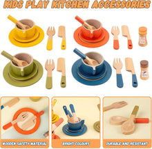 Holz Geschirrset Kinderküche Spielzeug 26tlg. Kinder Holz