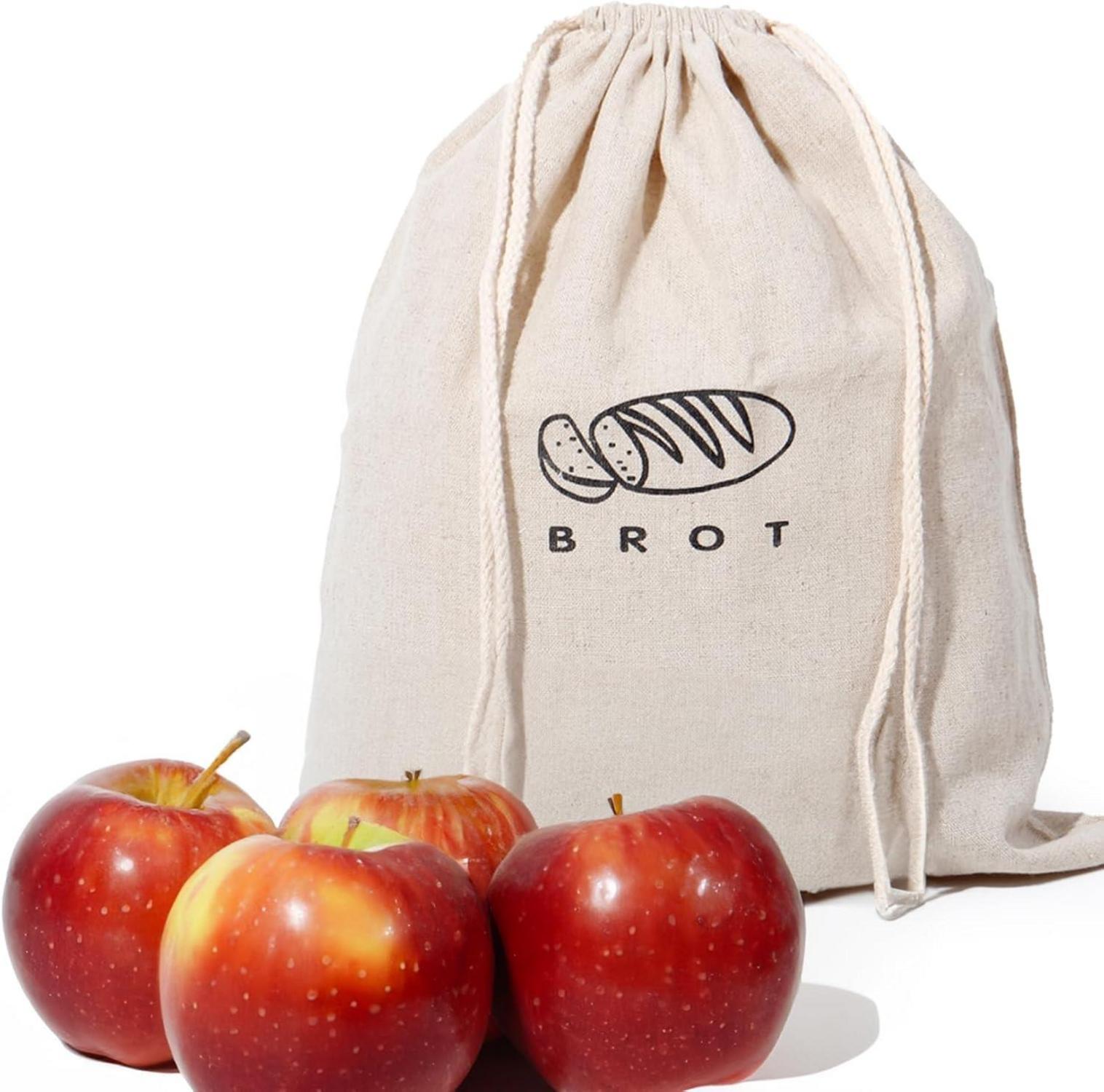 Leinen Brotbeutel Aufbewahrung Frischhalten Bread Bag 2er Set
