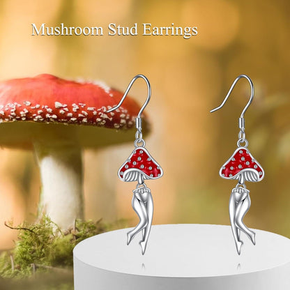 Dinosaurier Frosch Qualle Eule Ohrringe Sterling Silber Tiere Dangle